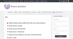 Desktop Screenshot of donesjuristes.cat