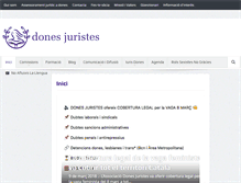 Tablet Screenshot of donesjuristes.cat